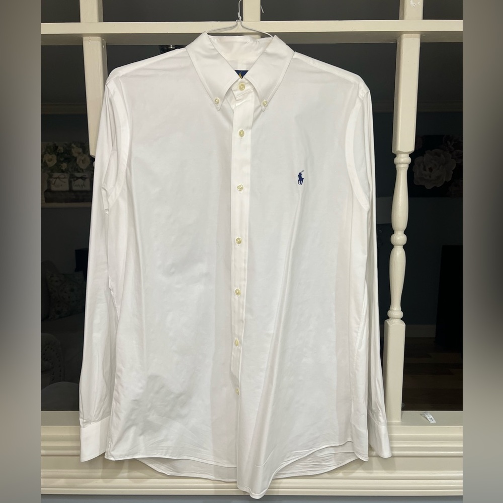 White Polo button down shirt